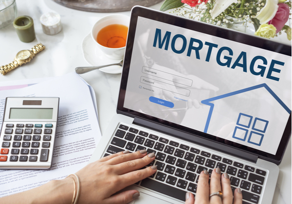 Mortgage Property Login Page Web Graphic Concept