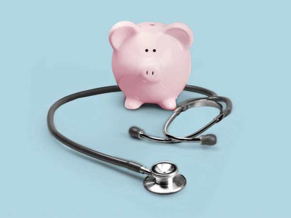 SU - Annual super health check Piggy bank with stethoscope